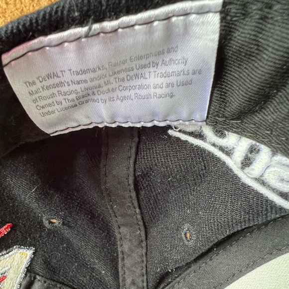 Nascar DeWalt Roush Racing Cap Hat Adjustable with Flames Matt Kenseth #17. - Picture 3 of 16